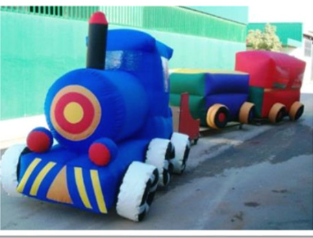 Tren con personajes